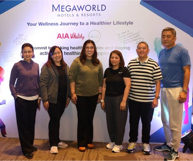 REWARDING EVERY STEP: Megaworld Hotels &Resorts partners with AIA Vitality for a more sustainable effort to keep their associates healthy and motivated