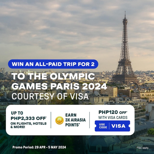 Win free trips for 2 to Paris 2024 Olympics from AirAsia MOVE in collaboration with Visa