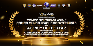 COMCO Mundo wins the Philippines’ and Southeast Asia’s first global IABC Gold Quill Agency of the Year Award