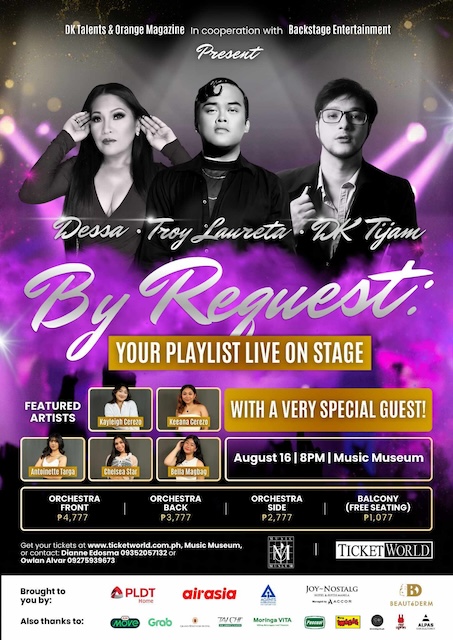 By Request: Dessa, Troy Laureta, DK Tijam together on stage at the Music Museum