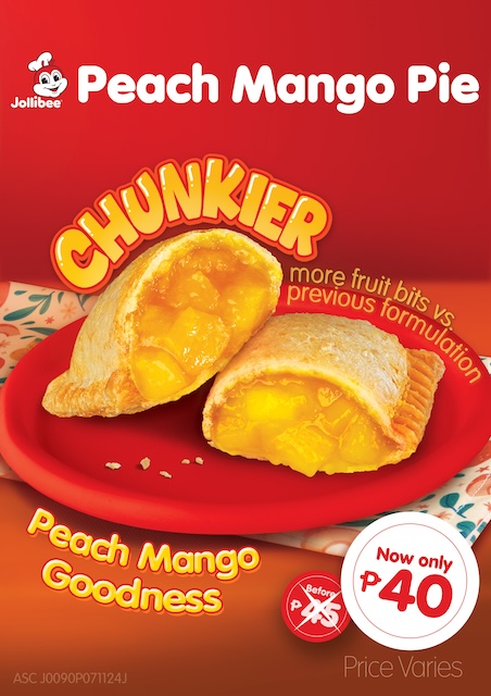 Jollibee’s well-loved Peach Mango Pie is now chunkier and more affordable!