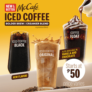 SAY HELLO TO THE NEW & BETTER McCAFÉ ICED COFFEE AT MCDONALD’S!
