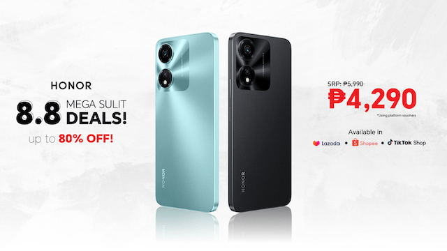 Price Drop Alert! You can get HONOR X5 Plus for only Php 4,290 starting this HONOR 8.8 Sale 