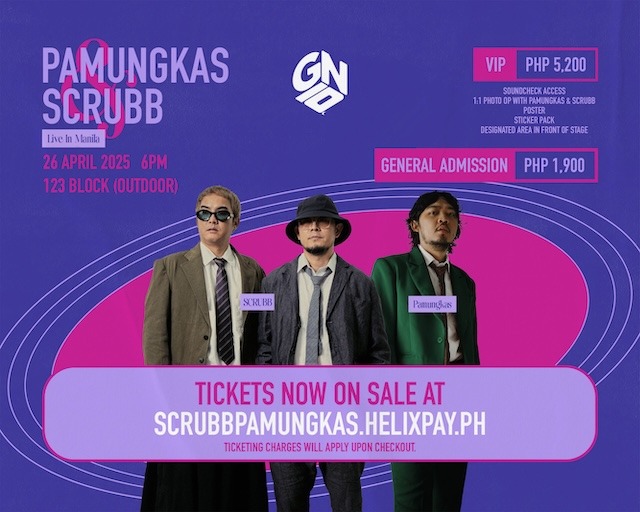 Pamungkas and Scrubb join forces to co-headline Philippine-only concert