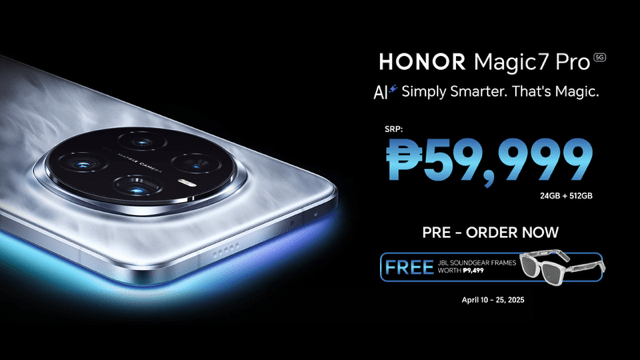HONOR Launches AI-heavy HONOR Magic7 Pro for only Php 59,999!