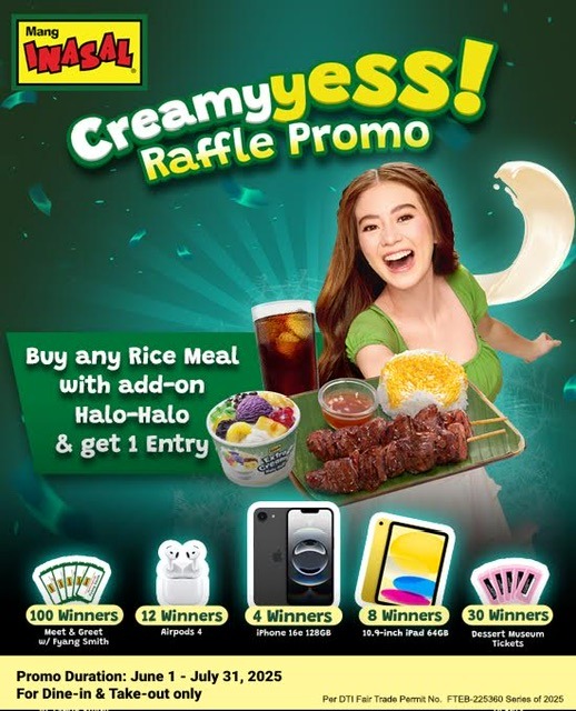 CreamyYESS promo turns Mang Inasal meals into winning moments