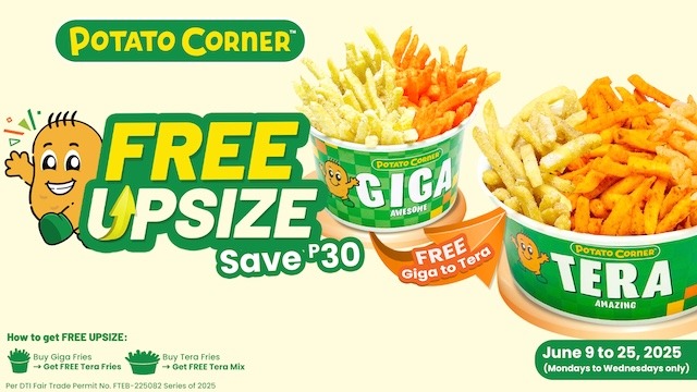 FREE Fries Upsize? Yes, Please — Only This June at Potato Corner