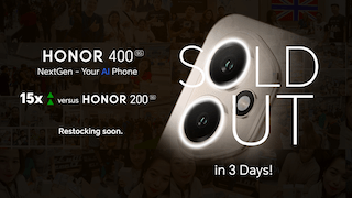 HONOR 400 5G Sold Out in 3 Days, 15x Higher Sales versus HONOR 200 5G
