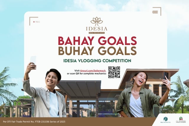 P.A. Properties Hankyu Hanshin launches Bahay Goals, Buhay Goals Vlogging Competition for Idesia Homebuyers