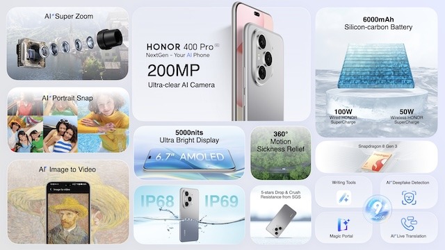 HONOR 400 Pro 5G is Here! Snap Ultra Clear with 200MP AI Camera — Yours for Php 32,999