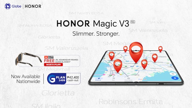 ICYMI: You Can Now Get the HONOR Magic V3 From More Globe Stores Nationwide