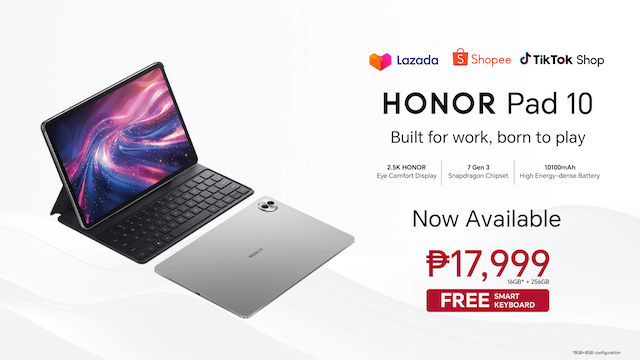 Unlock Productivity in Style with the All-New HONOR Pad 10, Priced at Php 17,999!