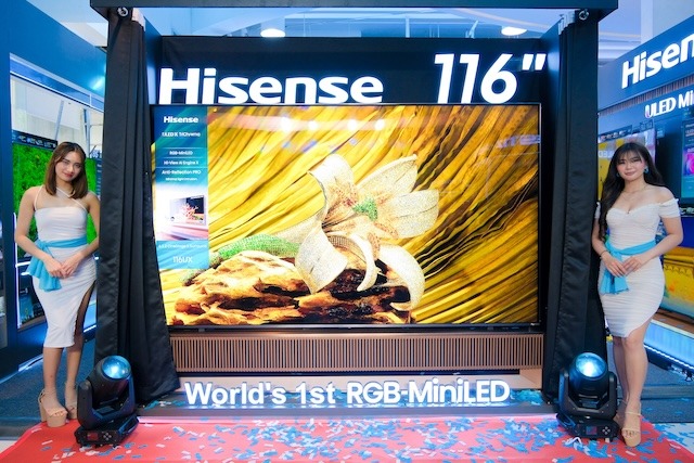 The Ultimate View is here: Hisense reveals the World’s Biggest TV RGB-MiniLED TV in the Philippines