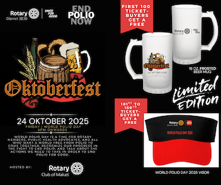 Rotary District 3830 Holds Oktoberfest Fund-Raiser on World Polio Day