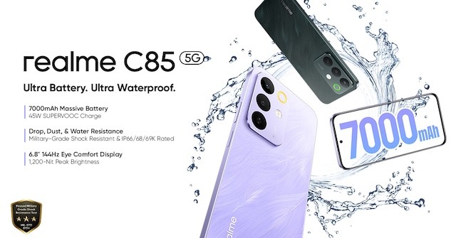 realme Teases its First 7000mAh and 5G Smartphone in the C Series Lineup – The realme C85 5G