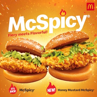 McDonald's Celebrates McSpicy Fans With The Launch of a New Twist: The Honey Mustard McSpicy