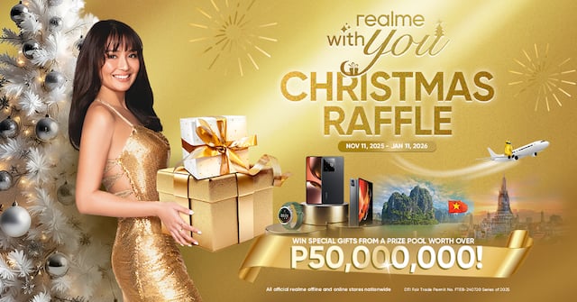 realme Gives Away Over P50 Million Worth of Prizes This Christmas — Including a Grand Travel-for-Two Getaway