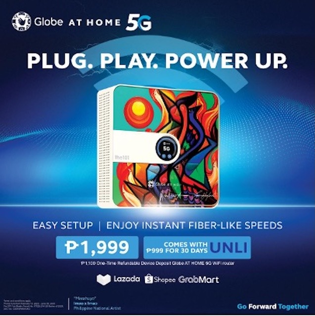 Globe AT HOME 5G WiFi Now Available in Shopee, Lazada, and GrabMart