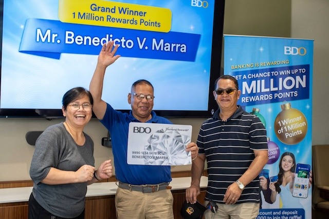 A Kabayan’s million dream comes true: Loyal client wins 1 Million Rewards Points BDO