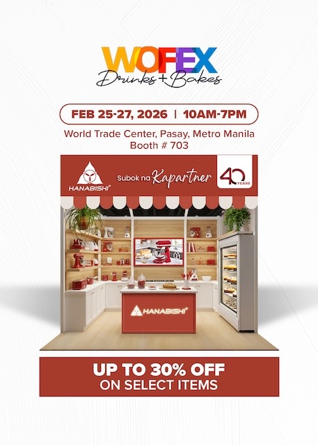 Hanabishi Brings Practical Baking Solutions to WOFEX Drinks + Bakes Cake Fiesta Manila 2026 This February 25-27