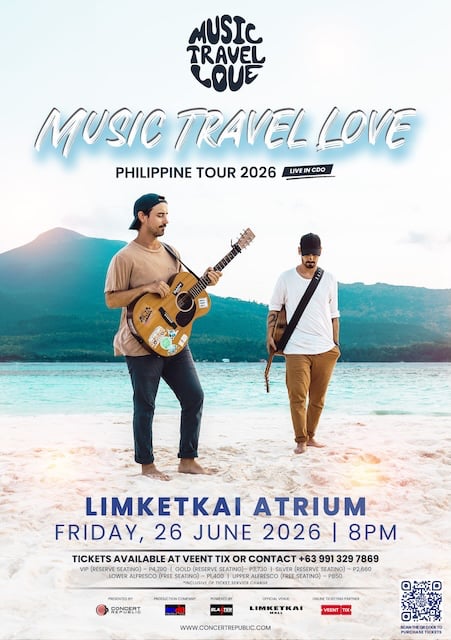 MUSIC TRAVEL LOVE Adds CAGAYAN DE ORO Show to their PHILIPPINE TOUR, June 2026