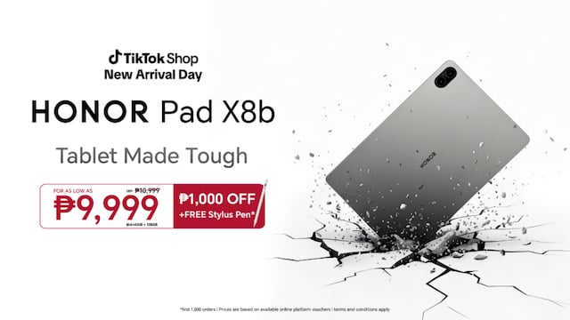 Tablet Made Tough: HONOR Pad X8b Now Available on TikTok Shop for Php 9,999!