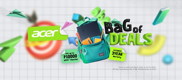 Back-to-School just got better with Acer’s “Bag of Deals” laptop upgrade promo