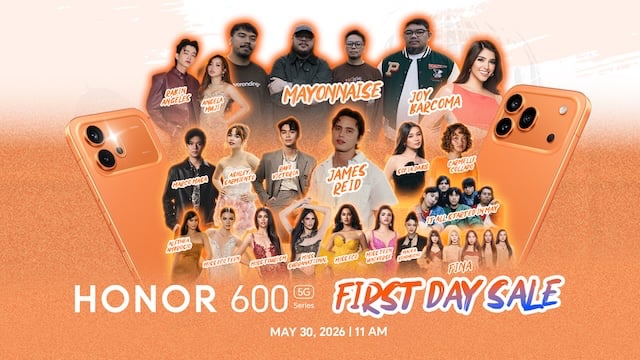James Reid, RabGel to Lead the Excitement at HONOR 600 First Day Sale on May 30