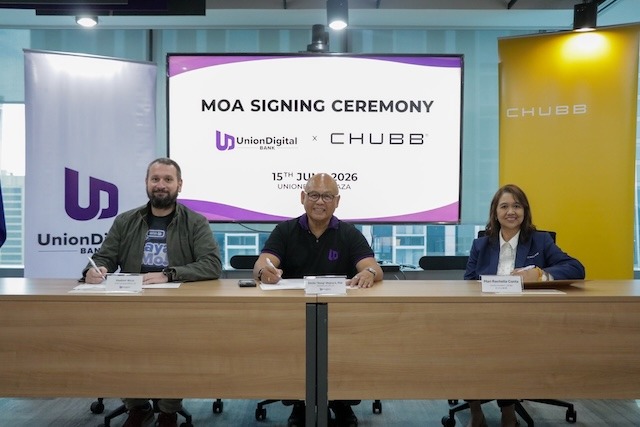 UnionDigital Bank and Chubb Philippines Partner to Bring Insurance Protection to More Filipinos