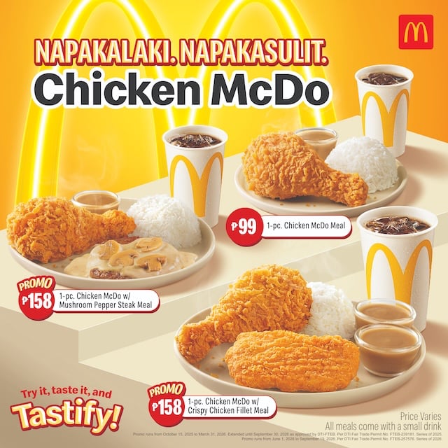 McDonald's gives Filipinos more ways to enjoy the Napakalaki, Napakasulit Chicken McDo with exciting new offers