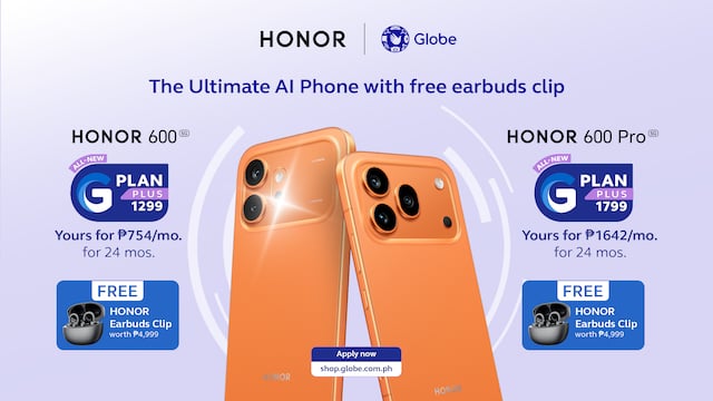 HONOR 600 Series Now Available in Globe Stores Nationwide  Experience the ultimate HONOR AI smartphone innovation through Globe’s accessible and flexible plans