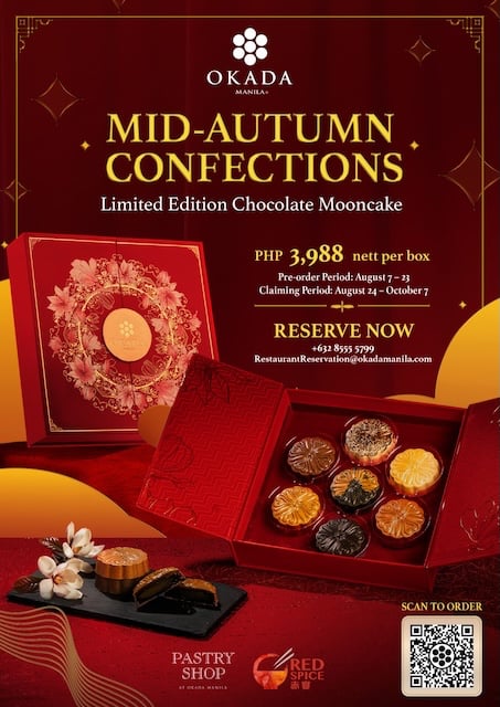 Okada Manila Celebrates Mid-Autumn with Exclusive Chocolate Mooncakes in Seven Decadent Flavors