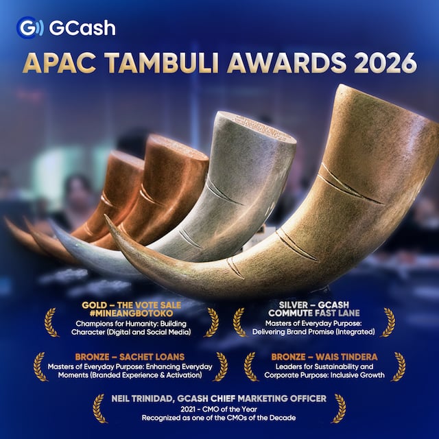 GCash wins big at 2026 APAC Tambuli Awards with four purpose-driven campaign victories