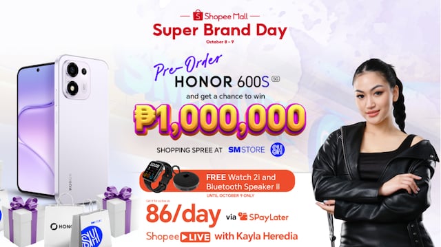 Shop the All-New HONOR 600S 5G and Get a Chance to Win PHP 1M Worth of Shopping Spree!